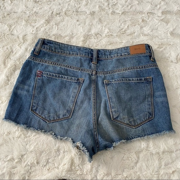 BDG Women's Blue High Rise Dree Cheeky Denim Shorts Size 28 - Picture 5 of 5